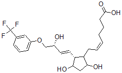 CAS#: 73307-38-7, (Z)-7-[(2R)-3,5-Dihydroxy-2-[(E,3R)-3-Hydroxy-4-[3-(Trifluoromethyl)Phenoxy]But-1-Enyl]Cyclopentyl]Hept-5-Enoic Acid