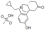 CAS 登录号：73361-71-4， L-3-羟基-6-氧代-N-环丙基甲基吗喃甲烷磺酸盐