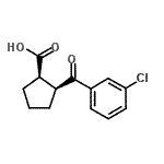 CAS#: 733740-13-1, (1R,2S)-2-(3-Chlorobenzoyl)cyclopentanecarboxylic acid