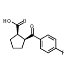CAS#: 733740-16-4, (1R,2S)-2-(4-Fluorobenzoyl)cyclopentanecarboxylic acid
