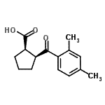 CAS#: 733740-18-6, (1R,2S)-2-(2,4-Dimethylbenzoyl)cyclopentanecarboxylic acid