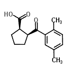 CAS#: 733740-19-7, (1R,2S)-2-(2,5-Dimethylbenzoyl)cyclopentanecarboxylic acid