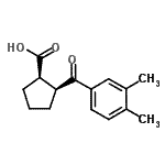 CAS#: 733740-21-1, (1R,2S)-2-(3,4-Dimethylbenzoyl)cyclopentanecarboxylic acid