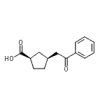CAS 登录号：733740-23-3， (1R,3S)-3-(2-氧代-2-苯基乙基)环戊烷羧酸