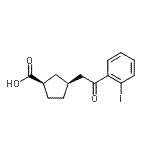 CAS#: 733740-42-6, (1R,3S)-3-[2-(2-Iodophenyl)-2-oxoethyl]cyclopentanecarboxylic acid