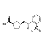 CAS#: 733740-48-2, (1R,3S)-3-[2-(2-Nitrophenyl)-2-oxoethyl]cyclopentanecarboxylic acid