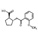 CAS#: 733740-55-1, (1R,2S)-2-[2-(2-Methoxyphenyl)-2-oxoethyl]cyclopentanecarboxylic acid