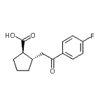 CAS 登录号：733740-66-4， (1R,2S)-2-[2-(4-氟苯基)-2-氧代乙基]环戊烷羧酸
