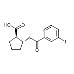 CAS#: 733740-71-1, (1R,2S)-2-[2-(3-Iodophenyl)-2-oxoethyl]cyclopentanecarboxylic acid