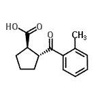 CAS 登录号：733740-79-9， (1R,2R)-2-(2-甲基苯甲酰)环戊烷羧酸