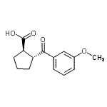 CAS#: 733740-83-5, (1R,2R)-2-(3-Methoxybenzoyl)cyclopentanecarboxylic acid