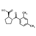 CAS 登录号：733741-14-5， (1R,2R)-2-(2,4-二甲基苯甲酰)环戊烷羧酸