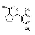 CAS#: 733741-15-6, (1R,2R)-2-(2,5-Dimethylbenzoyl)cyclopentanecarboxylic acid