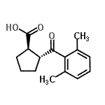 CAS 登录号：733741-17-8， (1R,2R)-2-(2,6-二甲基苯甲酰)环戊烷羧酸
