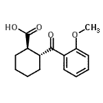 CAS 登录号：733742-72-8， (1R,2R)-2-(2-甲氧基苯甲酰基)环己烷羧酸