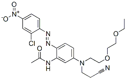 CAS#: 73384-67-5, N-[2-[(2-Chloro-4-Nitrophenyl)Azo]-5-[(2-Cyanoethyl)[2-(2-Ethoxyethoxy)Ethyl]Amino]Phenyl]Acetamide