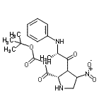 CAS 登录号：73385-89-4， 3-[(2S)-2-苯胺基丙酰]-N-{[(2-甲基-2-丙基)氧基]羰基}-4-硝基-L-脯氨酰胺