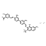 CAS 登录号：73398-45-5， 钠氢5-({4'-[(7-氨基-1-羟基-3-磺酸-2-萘基)偶氮]-3,3'-二甲基-4-联苯基}偶氮)-2-羟基苯甲酸酯(1:1:1)