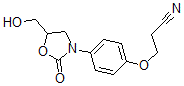 CAS 登录号：73422-65-8， 3-[4-[5-(羟基甲基)-2-氧代-1,3-恶唑烷-3-基]苯氧基]丙腈