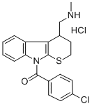 CAS#: 73426-06-9, (4-Chlorophenyl)-[4-(Methylaminomethyl)-3,4-Dihydro-2H-Thiopyrano[2,3-b]Indol-9-Yl]Methanone Hydrochloride