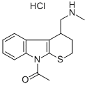 CAS#: 73426-16-1, 4-(Ethylaminomethyl)-3,4-Dihydro-2H-Thiopyrano[2,3-b]Indole-9-Carbaldehyde Hydrochloride