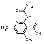 CAS 登录号：734500-90-4， 2-(氨基甲酰氨基)-4,6-二甲基烟酸