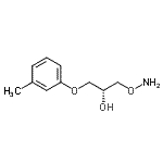 CAS 登录号：734525-05-4， (2R)-1-(氨基氧基)-3-(3-甲基苯氧基)-2-丙醇