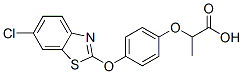 CAS 登录号：73519-50-3， 2-[4-[(6-氯-1,3-苯并噻唑-2-基)氧基]苯氧基]丙酸