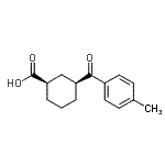 CAS#: 735269-70-2, (1R,3S)-3-(4-Methylbenzoyl)cyclohexanecarboxylic acid