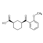 CAS#: 735269-71-3, (1R,3S)-3-(2-Methoxybenzoyl)cyclohexanecarboxylic acid