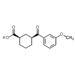 CAS#: 735269-72-4, (1R,3S)-3-(3-Methoxybenzoyl)cyclohexanecarboxylic acid