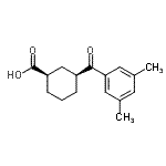 CAS#: 735269-87-1, (1R,3S)-3-(3,5-Dimethylbenzoyl)cyclohexanecarboxylic acid