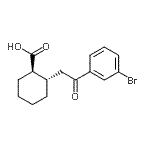 CAS 登录号：735274-85-8， (1R,2S)-2-[2-(3-溴苯基)-2-氧代乙基]环己烷羧酸