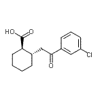 CAS#: 735274-89-2, (1R,2S)-2-[2-(3-Chlorophenyl)-2-oxoethyl]cyclohexanecarboxylic acid
