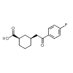 CAS#: 735275-19-1, (1R,3S)-3-[2-(4-Fluorophenyl)-2-oxoethyl]cyclohexanecarboxylic acid