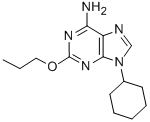 CAS 登录号：73535-50-9， 9-环己基-2-丙氧基嘌呤-6-胺