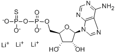 CAS 登录号：73536-95-5， 腺苷 5'-O-(2-硫代二磷酸酯)三锂盐