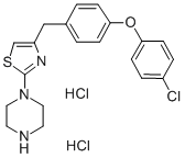 CAS#: 73553-71-6, 1-[4-[[4-(4-Chlorophenoxy)Phenyl]Methyl]-1,3-Thiazol-2-Yl]Piperazine Dihydrochloride