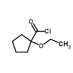 CAS#: 73555-15-4, 1-Ethoxycyclopentanecarbonyl chloride