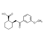 CAS#: 736136-33-7, (1R,2R)-2-[2-(3-Methoxyphenyl)-2-oxoethyl]cyclohexanecarboxylic acid