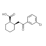 CAS#: 736136-40-6, (1R,2R)-2-[2-(3-Chlorophenyl)-2-oxoethyl]cyclohexanecarboxylic acid