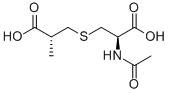 CAS 登录号：73614-35-4， 3-[(2R)-2-乙酰氨基-3-羟基-3-氧代丙基]硫基-2-甲基丙酸
