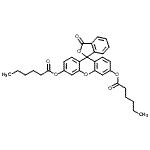 CAS#: 7364-90-1, 3-Oxo-3H-spiro[2-benzofuran-1,9'-xanthene]-3',6'-diyl dihexanoate