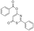 CAS 登录号：73672-78-3， (6-氧代-2-苯基-1,3-噻嗪-4-基)苯甲酸酯
