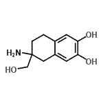 CAS#: 736879-20-2, 6-Amino-6-(hydroxymethyl)-5,6,7,8-tetrahydro-2,3-naphthalenediol