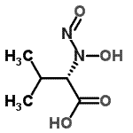CAS 登录号：736885-58-8， (2S)-2-[羟基(亚硝基)氨基]-3-甲基丁酸