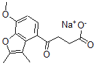 CAS 登录号:73698-59-6, 4-(7-甲氧基-2,3-二甲基-1-苯并呋喃-4-基)-4-氧代丁酸钠