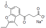 CAS#: 73698-61-0, Sodium 4-(2-Ethyl-7-Methoxy-3-Methyl-1-Benzofuran-4-Yl)-4-Oxobutanoate