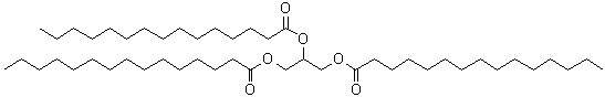 CAS 登录号：7370-46-9， 1,2,3-丙烷三基三(十五烷酸)酯
