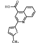CAS 登录号：73775-26-5， 2-(5-甲基-2-噻吩基)-4-喹啉羧酸